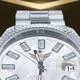 COSMIC STEEL CZ WATCH | 5628652