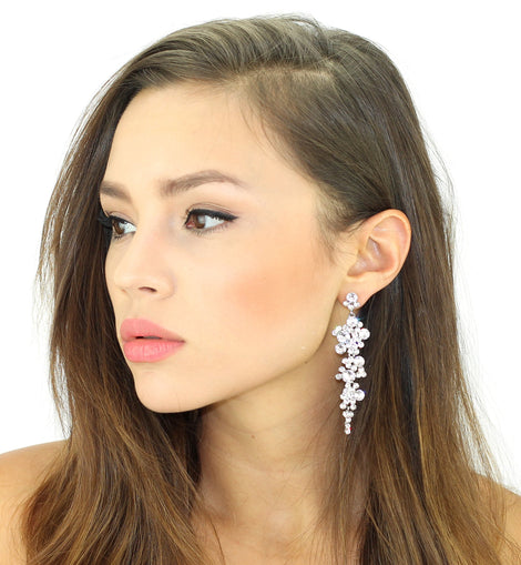 Cascading Crystals Earrings