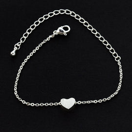Stainless Steel Small Love Heart Pendant Bracelets