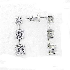 LOA379 High-Polished 925 Sterling Silver Earrings